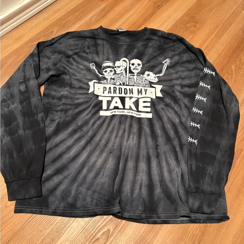Pardon My Take Charcoal Long Sleeve Tee